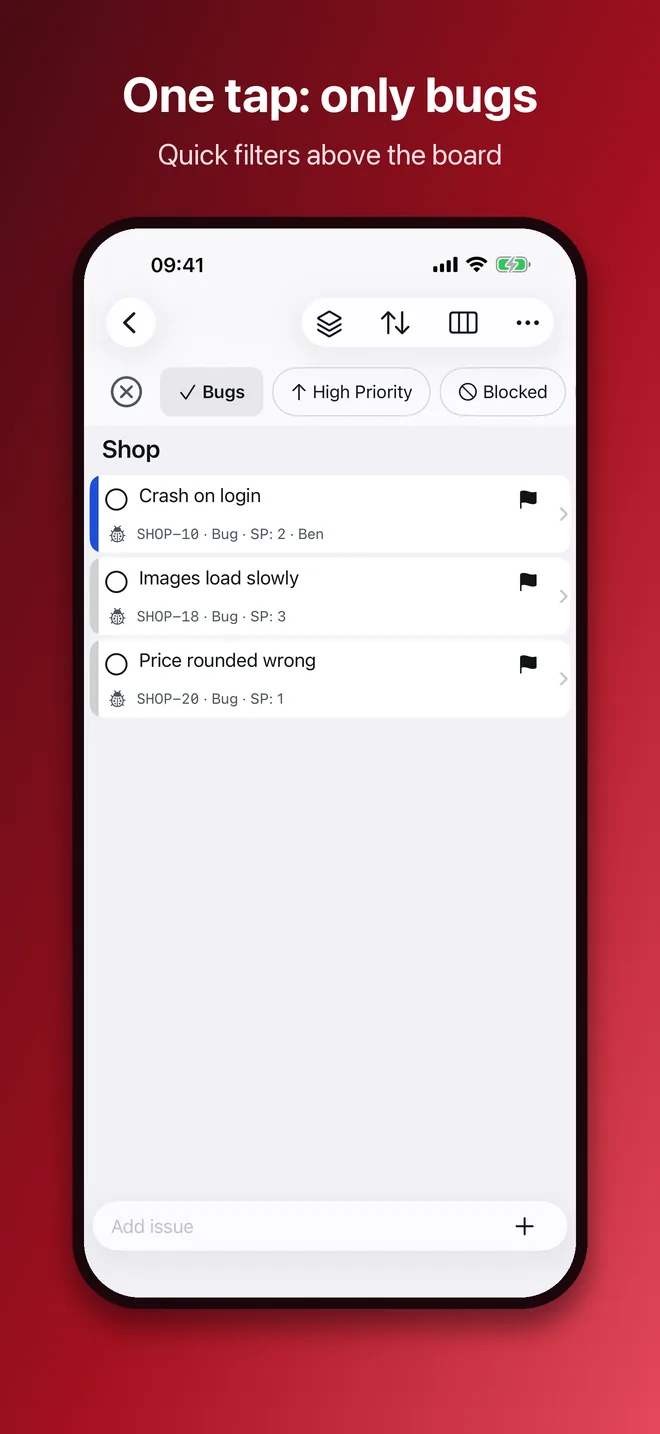 iPhone, image 6 of 10: One tap: only bugs