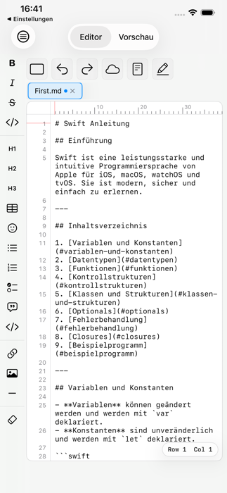 AI Markdown Editor Screenshot 1