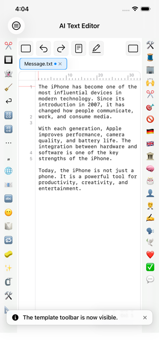 AI Text Editor Screenshot 6