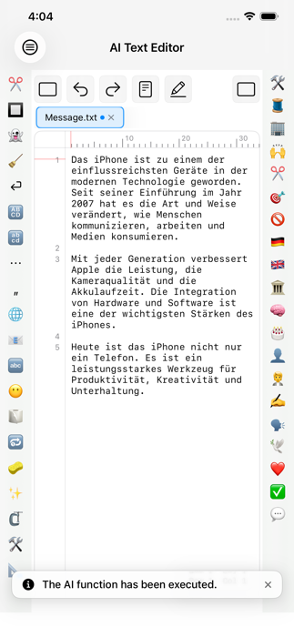 AI Text Editor Screenshot 9