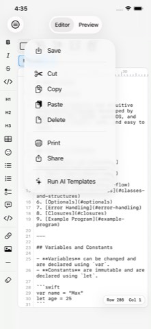 AI Markdown Editor Screenshot 3